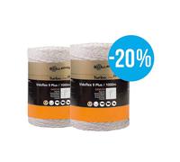 OFFERTA SPECIALE Duopack Vidoflex 9 TurboLine Plus bianco 2x1000m Gallagher