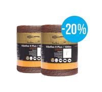 OFFERTA SPECIALE Duopack Vidoflex 9 TurboLine Plus terra 2x1000m Gallagher