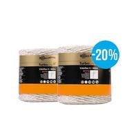 OFFERTA SPECIALE Gallagher Duopack Filo Vidoflex TurboLine Plus 9 bianco 2x400m