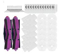 Offerta Speciale: Set Da 50 Pezzi Di Spazzole For Aspirapolvere, Sacchetti For La Polvere, Filtri E Panni For Mocio, Compatibili Con I Ricambi For Aspirapolvere Midea V12 Eureka J12 Ultra.