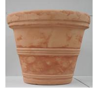 OFFERTA Vaso Campana Liscia Doppio bordo Ø 55xh46 cm in Resina Anticato giardino