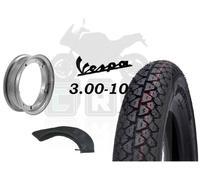 OFFERTA VESPA SPECIAL KIT CAMERA CERCHIO E COPERTONE 3.00-10