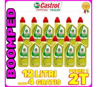 OFFERTA12 LITRI OLIO CASTROL POWER 1 RACING ULTIMATE 2T MOTO SCOOTER 12CS03