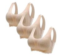 Offerte Donna Reggiseno Senza Ferretto 4B Top Cotone Donna Intimo Reggiseni Push Up Comodi Sorreggi Seno Top Scollato Bralette Imbottita Donna Brassiere Color Carne My Recent Orders