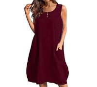 Offerte Donna Vestito Estivo Sangallo Vestito Donna da Spiaggia Vestito Stelle Donna Vestito Camicia Lungo Donna Vestiti Eleganti con Abito Lungo Donna Estivo Elegante Todays Daily Deals