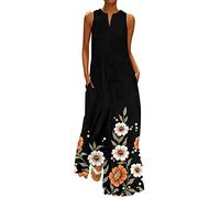 Offerte Lampo del Giorno A Tempo Prime Vestitino Estate Donna Vestiti da Spiaggia Cotone Abiti Curvy da Cerimonia Donna Vestito Tubino Arricciato Magliette Donna Manica Corta Offerte