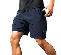 Offerte Lampo del Giorno Pantaloncini Uomo Sportivi Pantaloni Corti con Tasche e Zip Elasticità Shorts Uomo Estivi Bermuda con Tasche per Palestra Basket Running all'aperto
