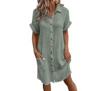 Offerte Oggi Vestito Estivo di Lino Donna Vestiti Mare Donna Curvy Abito Cerimonia Donna Estate Vestito Elegante Donna Estivo Vestiti Bianchi Estivi Twinset Vestiti Donna Big Deal Days