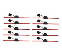 Offgridtec 005018 Supporto per fusibile piatto, Rosso, 10 Stk