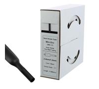 Offgridtec® 10 m tubo termoretraibile 2,4 mm > 1,2 mm nero dispenser box officina auto