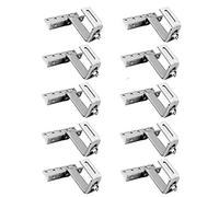 10 pezzi Offgridtec© - Gancio per tetto in acciaio inox, regolabile in 3 posizioni, per tegole modello Frankfurter, 4 pezzi