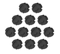 Offgridtec 12 Copriprese di Sicurezza per Bambini con Meccanismo di Rotazione a 2 Vie, Riutilizzabili, in Plastica ABS Resistente e Durevole, Compatibili con Prese Standard, Nero