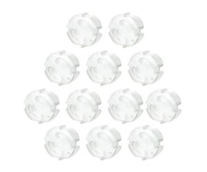 Offgridtec® 12 tappi di sicurezza per prese di sicurezza per bambini, a incastro, trasparenti