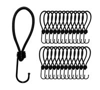 Offgridtec 25 pezzi elastici 15 cm di espansione con gancio 5 mm di sicurezza universale per teloni e rete di rimorchio