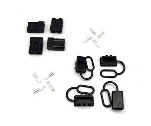 Offgridtec Anderson - Set di 4 connettori 50 A, max. 600 V, con tappo antipolvere nero, AWG6