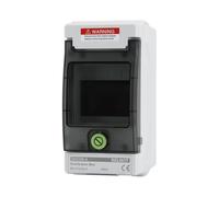Offgridtec Cassetta di distribuzione con 4 moduli e guida DIN, IP66, resistente ai raggi UV e alla polvere, richiudibile a chiave, fino a 650 °C, per interni/esterni, industria e ricarica EV
