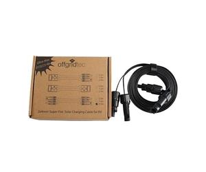 Offgridtec Cavo piatto da PV a PV 4 mm², cavo di prolunga solare ultra piatto con connettori di alta qualità, collegamento Plug & Play da 40 A per moduli solari, power station e inverter (2,5 m)