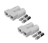 Offgridtec confezione da 2 connettori batteria SJ50 per cavi 4-6mm², compatibili Anderson SB50, contatti sicuri, policarbonato robusto, connettori 50A 600V per moduli solari e controller carica