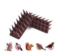 Offgridtec Confezione da 20 Picchetti Repellenti per Piccioni, Picchetti Repellenti per Uccelli da 6 M, Protezione Gatti per Balcone, Davanzale, Recinzione, Tetto, Facile da Installare - Marrone