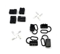 Offgridtec confezione da 4 connettori Anderson con cappuccio antipolvere per cavi 6AWG, compatibili SB50 Anderson, contatti sicuri, plastica robusta, connettori 50A 600V per solare e ricarica (nero)