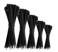 Offgridtec fascette fermacavo Nylon 66, resistenti a UV e agenti atmosferici, con tripli denti di bloccaggio, carico 18 kg, per fai da te, officina e ufficio, 100/150/200/250/300 mm (1000 pezzi, nero)