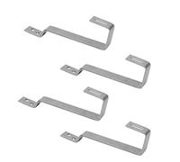 Offgridtec Gancio da tetto a coda di castoro, acciaio inox A2, staffa di montaggio robusta da 5 mm per pannelli solari su tetti in tegole a coda di castoro, compatibile con guide 4x4 cm (4 pz.)
