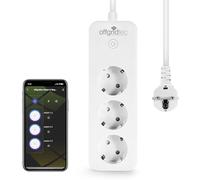 Offgridtec Multipresa Smart WiFi con 3 prese, controllo tramite Smart Life/Tuya, monitoraggio energetico in tempo reale, timer e scenari, compatibile Alexa/Google Home, 16A/3680W, cavo 1,8 m (4 pz)