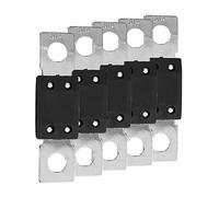 Offgridtec Set 5 fusibili MEGA 80 A 70 V per sistemi CC 48 V, fusibili a lama con terminali in rame, bassa resistenza di contatto, protezione scintille, montaggio a vite, RoHS e UL