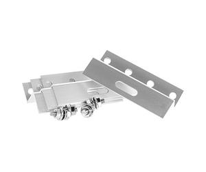 Offgridtec© Set di 4 clip sovrapposte a Z in alluminio con viti in acciaio inox, 100 mm