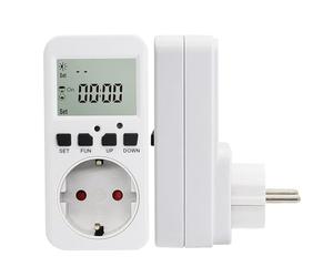 Offgridtec Timer con interruttore crepuscolare per presa Schuko, 230 V, 50 Hz, max. 16 A