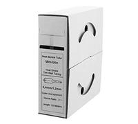 Offgridtec Tubo termoretraibile 10 m 2,4 mm > 1,2 mm Scatola dispenser trasparente per auto da officina 2:1