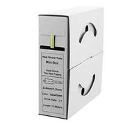 Offgridtec Tubo termoretraibile da 10 m, 2,4 mm > 1,2 mm, giallo/verde, scatola dispenser per auto 2:1