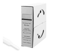 Offgridtec Tubo termoretraibile da 10 m con colla, 4,8 mm > 1,5 mm, 3:1, doppia parete, senza alogeni, ignifugo, isolamento dei cavi impermeabile, facile da tagliare, scatola dispenser, trasparente