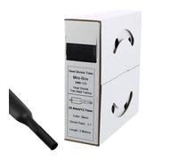 Offgridtec - Tubo termoretraibile da 5 m, 25,4 mm > 12,7 mm, nero