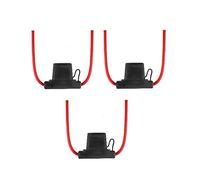 Offgridtec 005016 Supporto per fusibile piatto, Rosso, 3 Stk