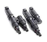 Offgridtec Y-Stecker Easy-Klick Verschluss, XLR Steckverbindertyp, Kompatibel mit Solarmodulen, Schutzklasse IP67, Geeignet für Spannungen bis 1000V DC, Snap-In-Verriegelung, Für den Einsatz im Freien