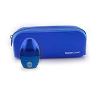 office box, Astuccio rettangolare in silicone ultra morbido ad alta capacità, lavabile e resistente, chiusura a cerniera Xtra con maniglia esclusiva di Colorline., Blu Scuro + Blu Scuro, Trousse