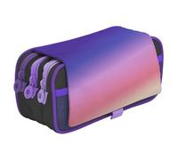 office box Astuccio triplo Blush Pastel el l'Original- Porta matite a 3 grandi scomparti con chiusure a cerniera, tasche multiple e orari e identificatore., Colormix-viola, Moderno
