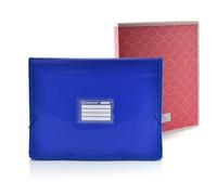 Office Box - Confezione ritorno a Cole: raccoglitore classificatore a 12 divisioni, visualizzatori panoramici e 80 etichette + cartella 4 anelli 25 mm, qualità per tutto il corso by Colorline. (Blu