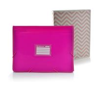 Office Box - Confezione ritorno a Cole: raccoglitore classificatore a 12 divisioni, visualizzatori panoramici e 80 etichette + cartella 4 anelli 25 mm, qualità per tutto il corso by Colorline. (Fucsia