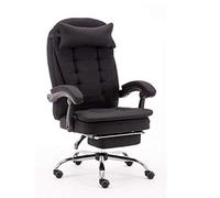 Office Desk Chair Gaming Office Chair with Footrest Pc Executive Office Chair Ergonomic Comfy Chair Reclining Chair Swivel Lift Armchair Ergonomically Adjustable Home Office Chair (Colore: Black)