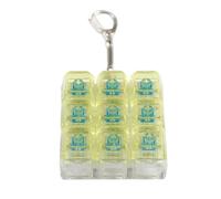 Office Desk Gadget 9 Chiave Light Up Keychains Tester Stress Relief KeyCaps Strumento per Appassionati Tastiere Clicky Stress Relief Gadget Gadget
