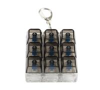 Office Desk Gadget 9 Chiave Light Up Keychains Tester Stress Relief KeyCaps Strumento per Appassionati Tastiere Clicky Stress Relief Gadget Gadget