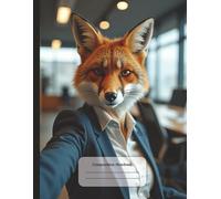 Office Fox Composition Notebook: Business Fox Taking a Selfie | College Ruled Book for Work or School, Writing, Journaling and more | 8.5 x 11 Inches, ... Students and Animal Lovers of Foxes