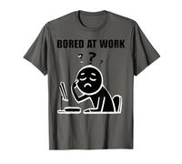 Office Humor Lovers Bored at Work Funny Lazy Workers Maglietta