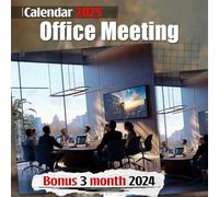 Office Meeting 2025: Maximize Your Productivity Over a Year with Clear Spaces for Notes and Meetings, Perfect for Effective Organization in a Large Size