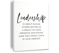 Office Motivational Wall Art Leadership Quote Canvas Print Gift for Manager Supervisor Executive Decor(Unframed,16x24inch(40x60cm))