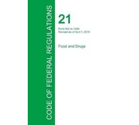 Office of the Fede Code of Federal Regulations Title 21, Volume 8, A (Tascabile)
