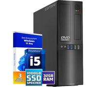 Office PC con Intel i7 | 4.0GHz | 32GB RAM | 1000GB SSD | WiFi 600 e Bluetooth 5 | USB3 | Windows 11 Pro | Multimedia Computer con 3 anni di garanzia!