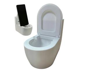 Office Phone Stand - Toilet Shape Tabelt Support | Funny Smartphone Holder,for Home Apartment Dormitory Bedroom Watching Reading Studying